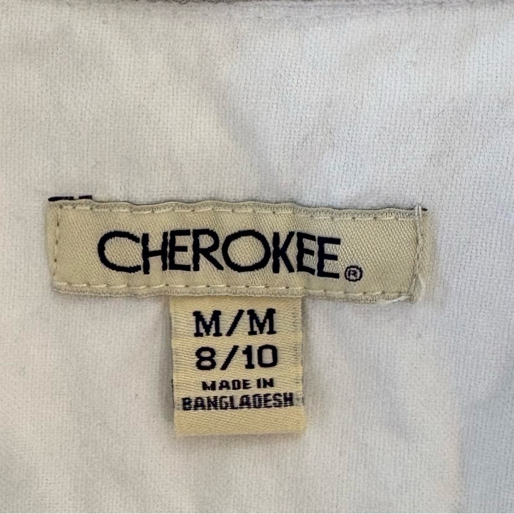 Cherokee Long Sleeve White Button Down Collar Shirt Boys M 8/10 Classic Cotton - Picture 9 of 10
